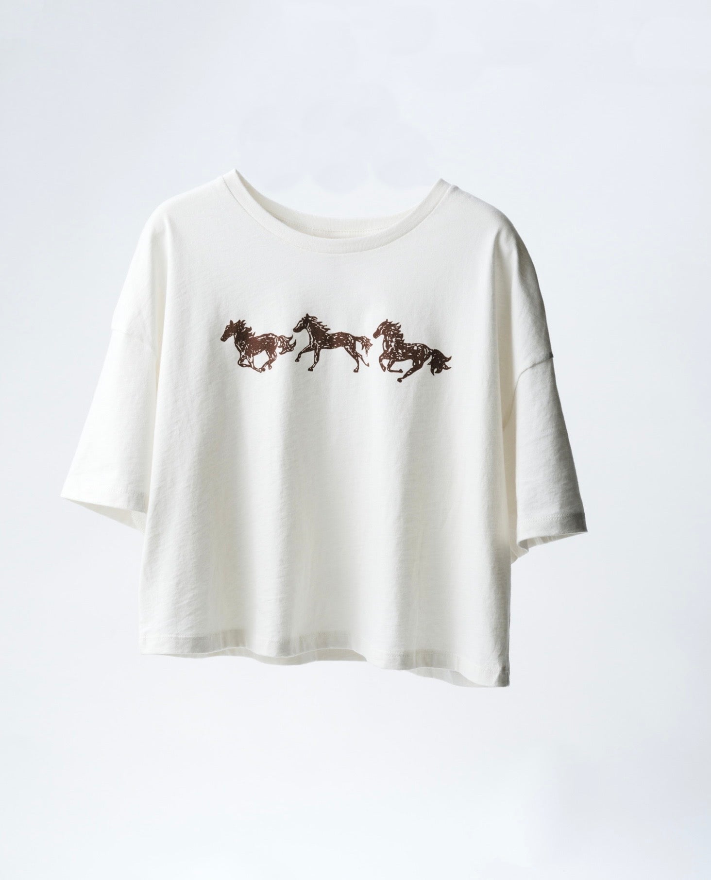 Horses Crop T-shirt
