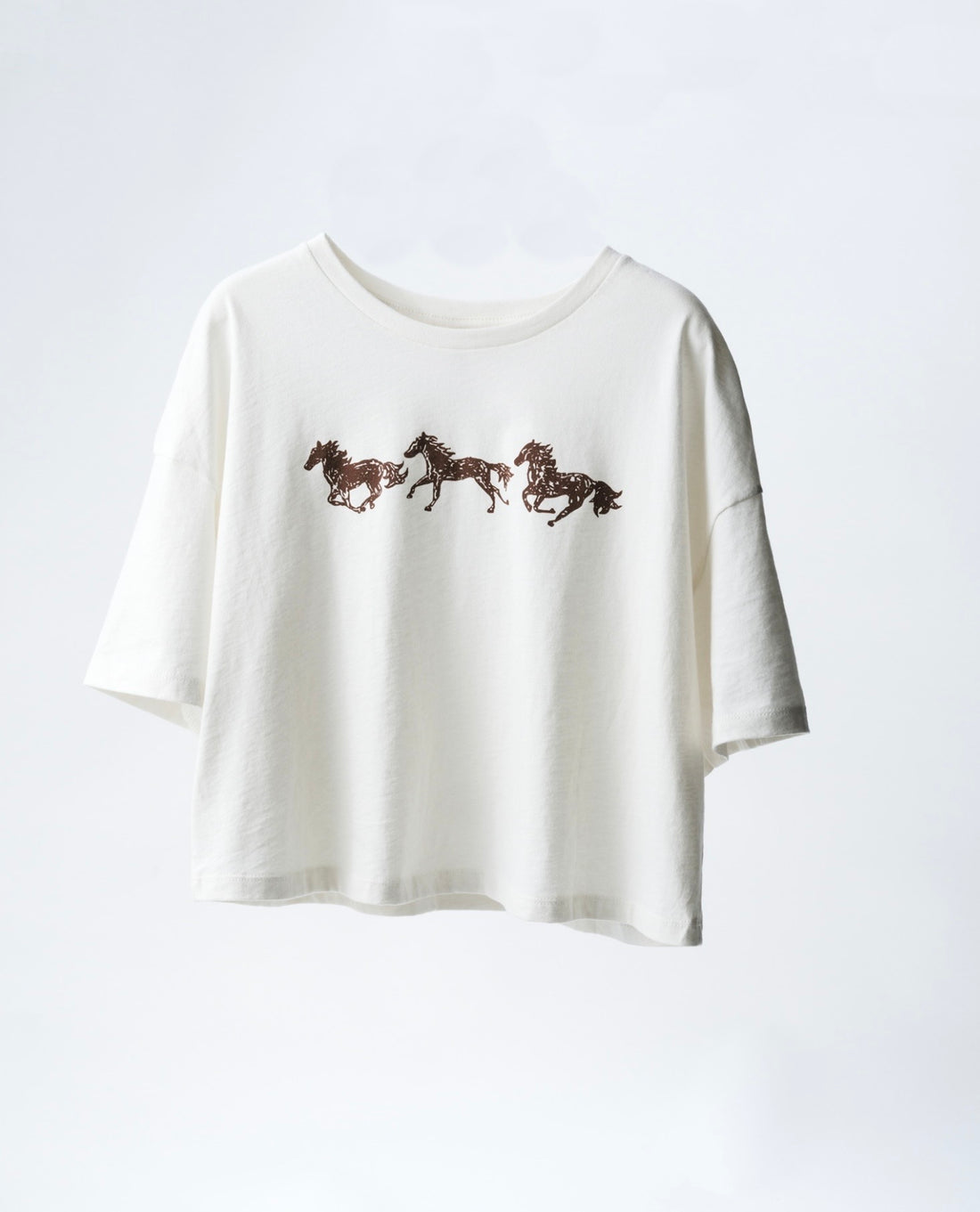 Horses Crop T-shirt